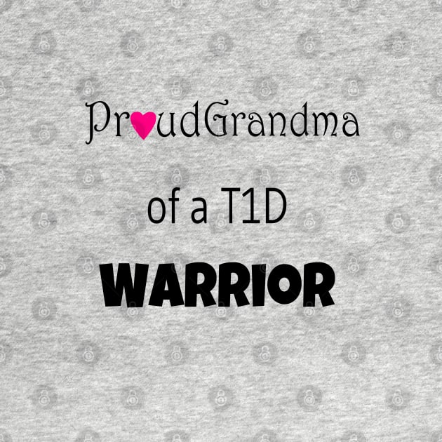 Proud Grandma - Black Text - Pink Heart by CatGirl101